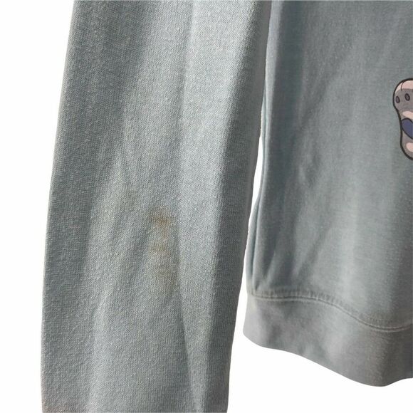 Coca Cola Polar Bears Long Sleeve Christmas Top Womens Size S Light Blue Holiday - Picture 5 of 5